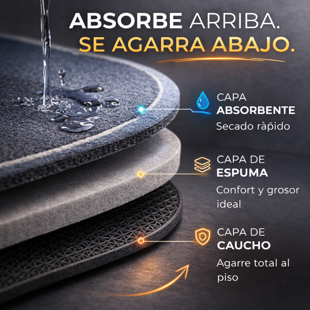 Alfombra antideslizante detalle final